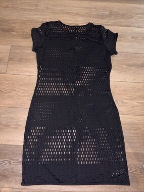 ALO Yoga | Dresses | Alo Tennis Club Sweater Knit Dress Blackivory |  Poshmark